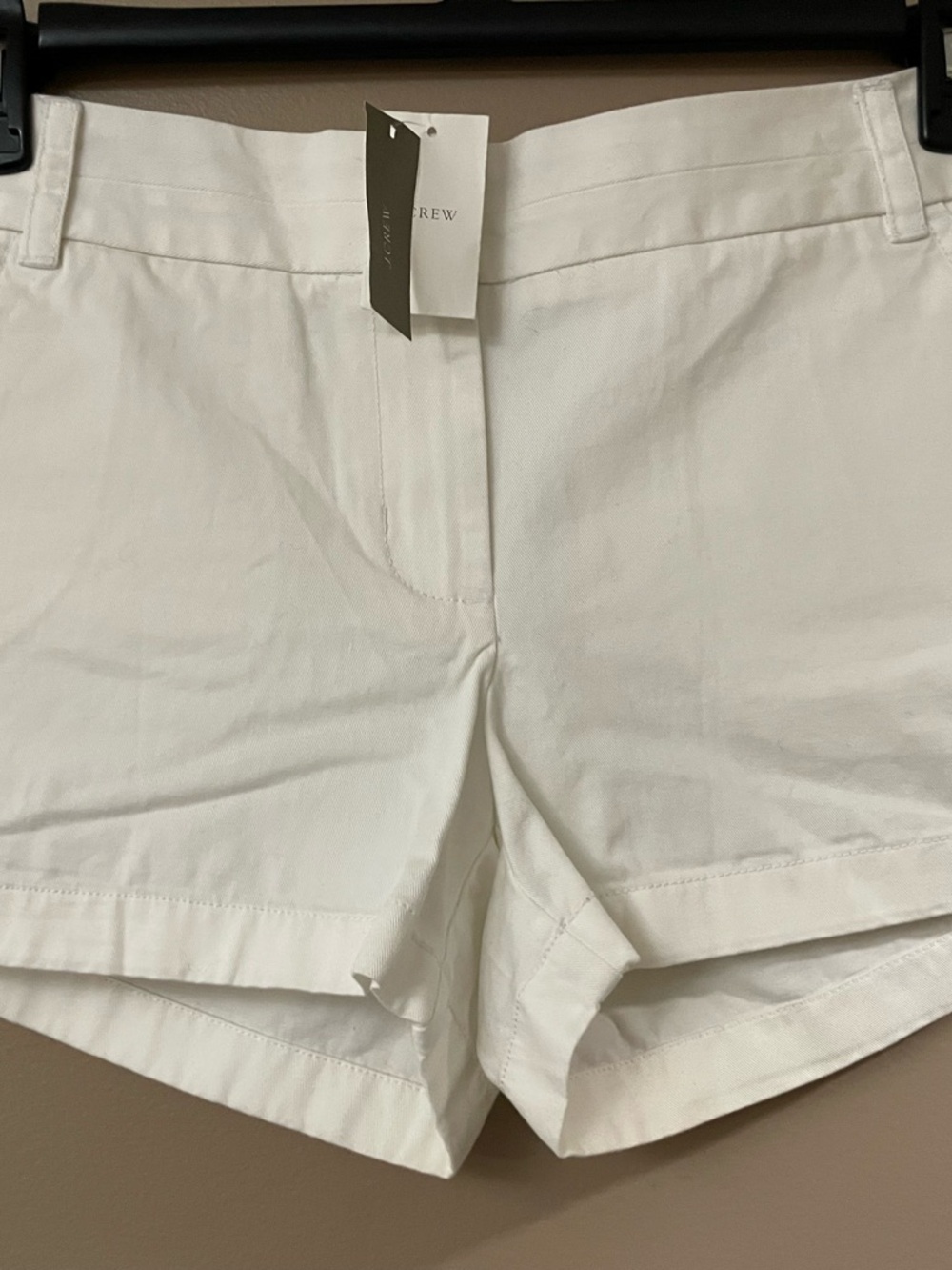 J. Crew White Cotton Shorts Sz.8 new